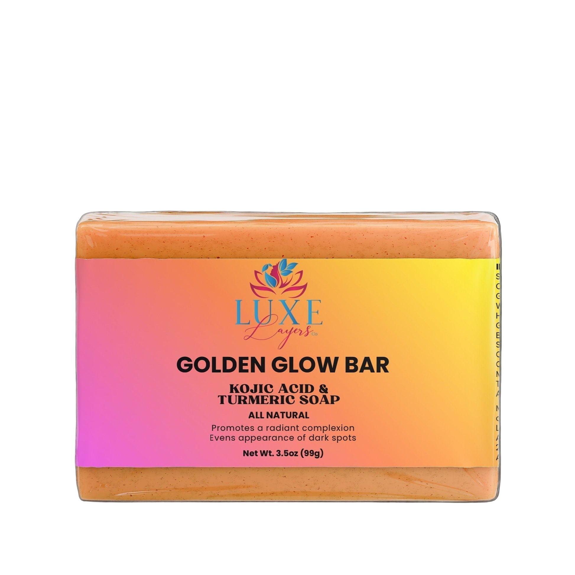GOLDEN GLOW BAR:  KOJIC ACID & TUMERIC SOAP - Lavish Layers