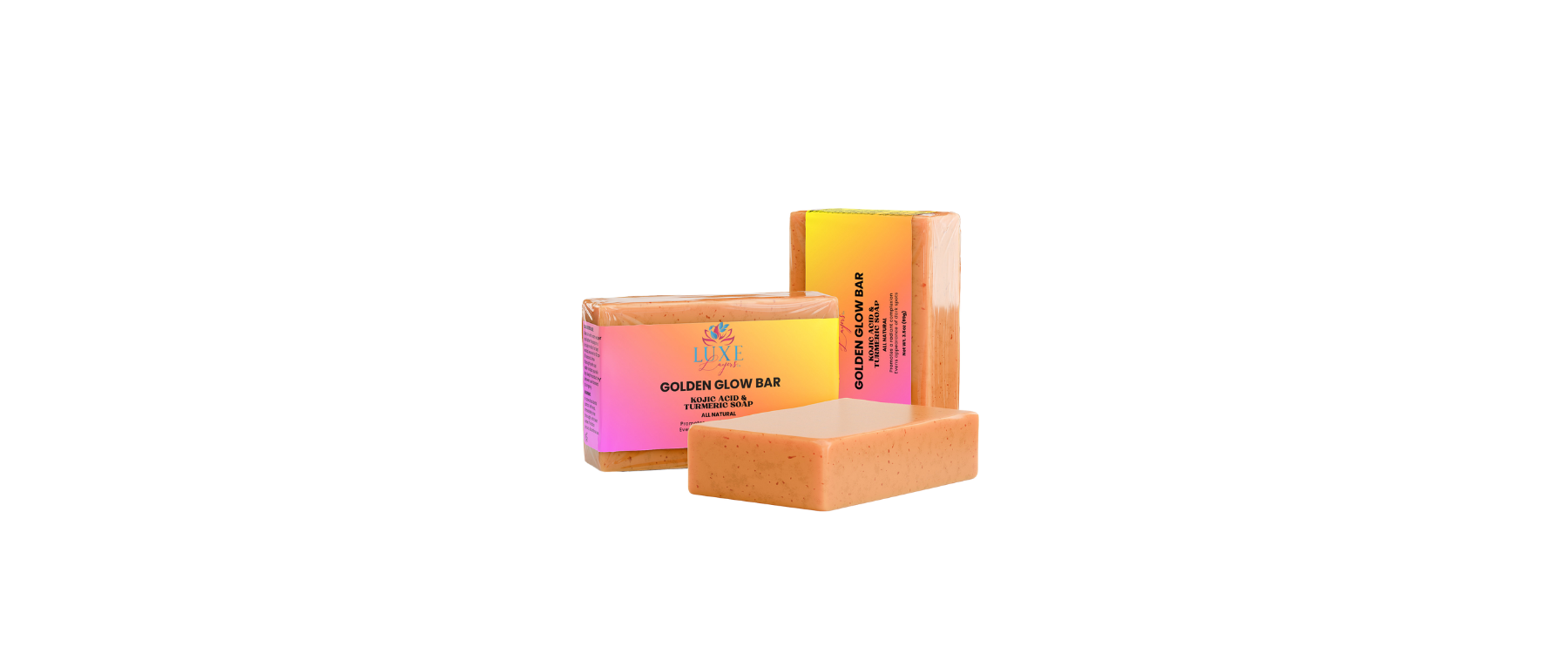 GOLDEN GLOW BAR:  KOJIC ACID & TUMERIC SOAP - Lavish Layers